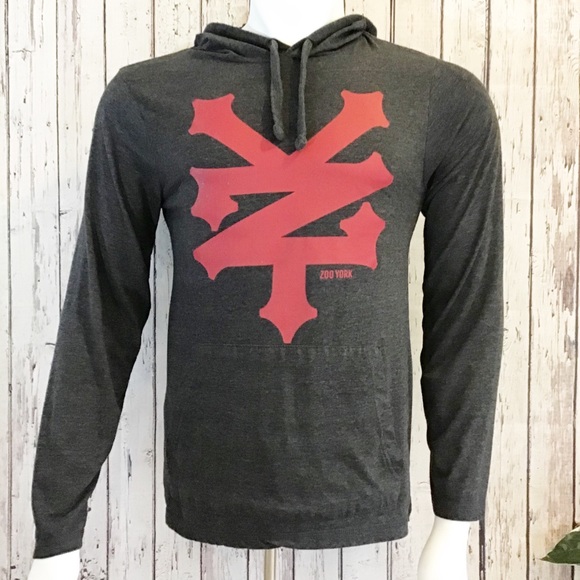 📍SOLD📍ZOO YORK long sleeve hoodie men’s small - Picture 3 of 7